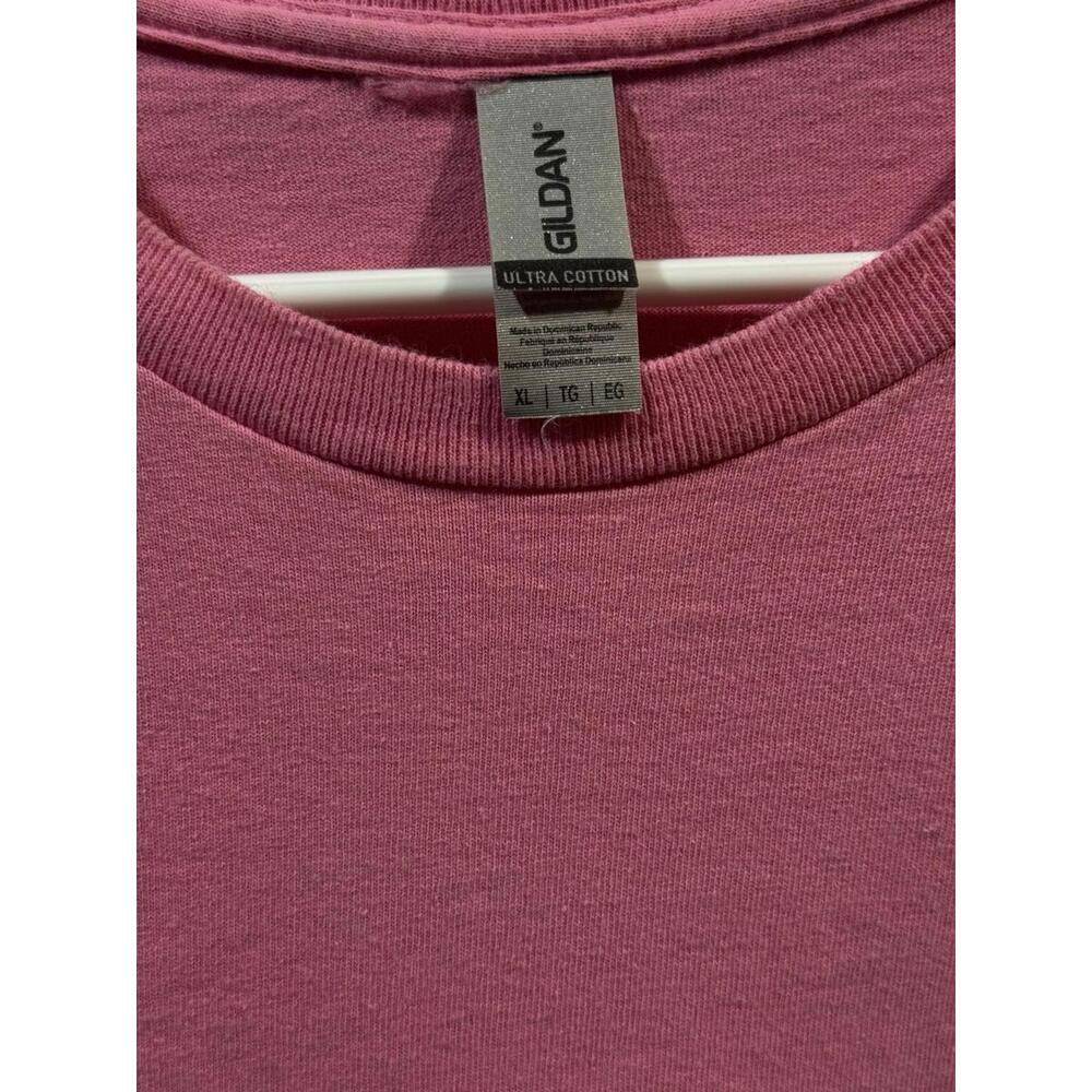 Womens Gilden 2022 Rod Stewart CREW Pink T Shirt, Size XL Casual Concert Music - Picture 3 of 4